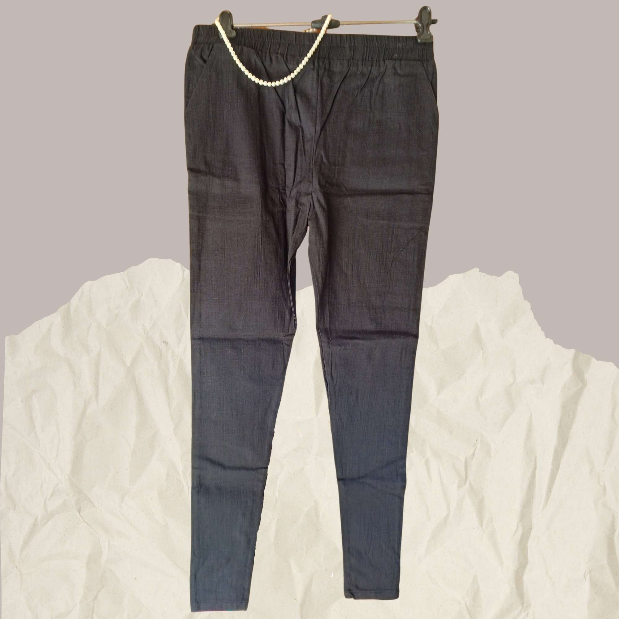 Black Pure Cotton Chicken Work Pant